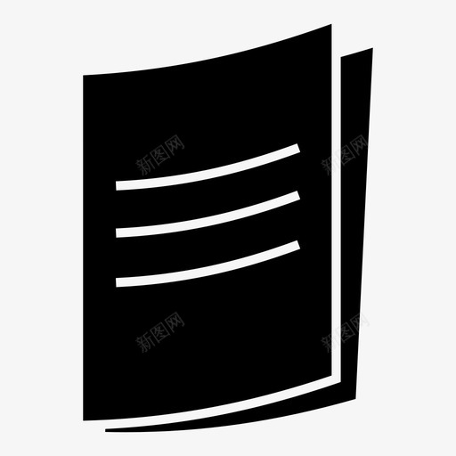 文件办公室纸张图标svg_新图网 https://ixintu.com 业务和办公室 办公室 报告 文件 纸张 表格