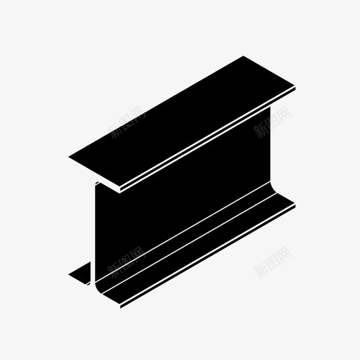 钢梁建筑大梁图标svg_新图网 https://ixintu.com 大梁 建筑 托梁 钢梁