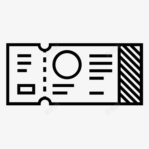 机票电影票飞机票图标svg_新图网 https://ixintu.com 机票 演出票 火车票 电影票 飞机票