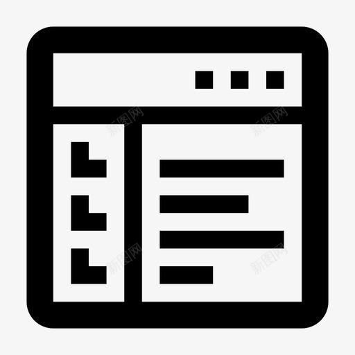 浏览器收藏夹布局图标svg_新图网 https://ixintu.com 导航 布局 收藏夹 有用图标浏览器 浏览器 选项