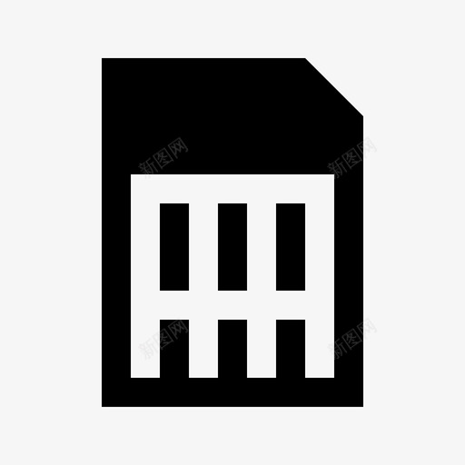 卡片磁盘电子图标svg_新图网 https://ixintu.com microsd 卡片 存储器 电子 磁盘 设备通信