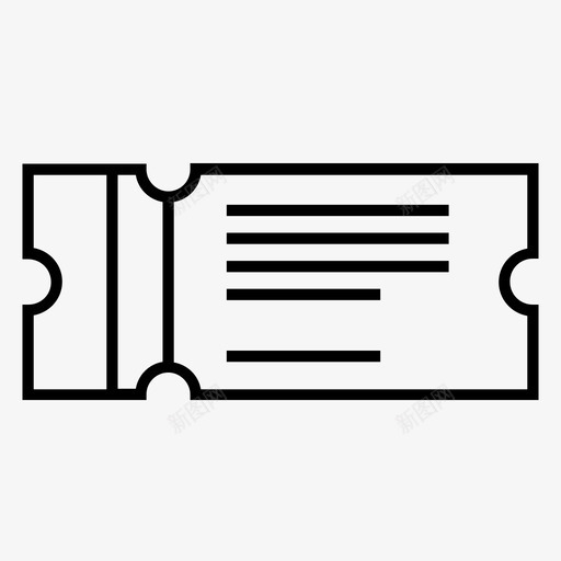 机票电影票飞机票图标svg_新图网 https://ixintu.com 机票 演出票 火车票 电影票 飞机票