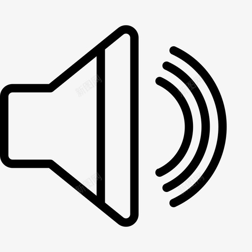 全音量响亮声音图标svg_新图网 https://ixintu.com 上升 全音量 响亮 基本轮廓收集 声音