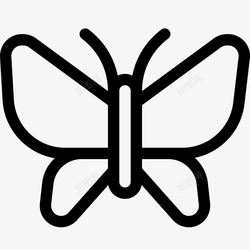 蝴蝶虫子传单图标svg_新图网 https://ixintu.com 传单 大自然 昆虫 春天 虫子 蝴蝶