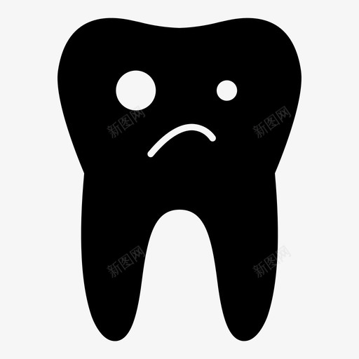 牙痛牙医健康图标svg_新图网 https://ixintu.com 健康 帮助 牙医 牙痛 牙科倒置 牙齿