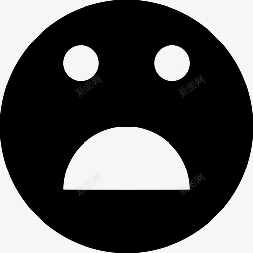 担心脸表情符号脸图标svg_新图网 https://ixintu.com 害怕 担心脸 脸 表情 表情符号