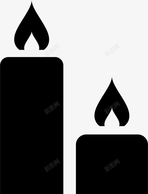 蜡烛灯图标svg_新图网 https://ixintu.com 灯 蜡烛