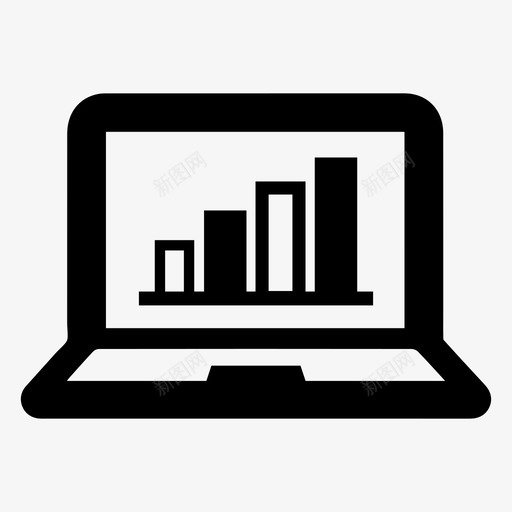 分析图表笔记本电脑图标svg_新图网 https://ixintu.com 分析 图表 报告 搜索引擎优化网络营销 监控 笔记本电脑