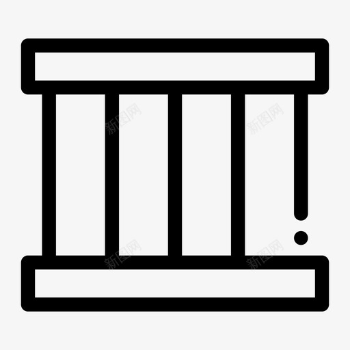 监狱罪犯监狱酒吧图标svg_新图网 https://ixintu.com 牢房 监狱 监狱酒吧 罪犯