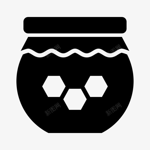蜂蜜罐瓶子农场图标svg_新图网 https://ixintu.com 农业 农业和园艺雕文 农场 瓶子 甜食 美食家 蜂蜜罐