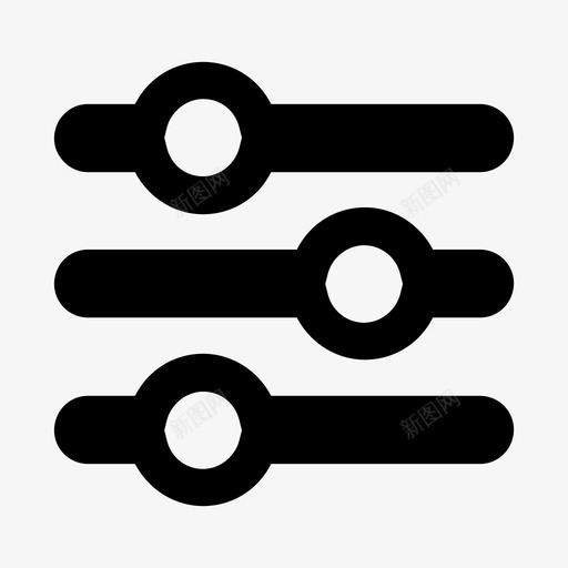 滑块配置设置图标svg_新图网 https://ixintu.com 滑块 设置 配置