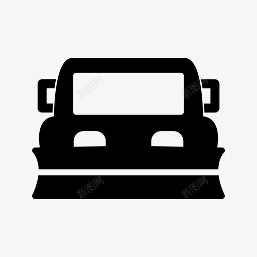 雪犁犁卡车图标svg_新图网 https://ixintu.com 卡车 犁 运输 雪犁