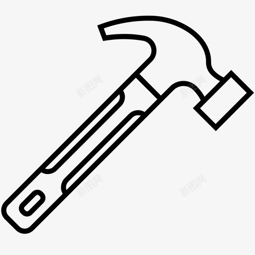 锤子建筑自己动手图标svg_新图网 https://ixintu.com 工具 建筑 自己动手 锤子 锤子收藏