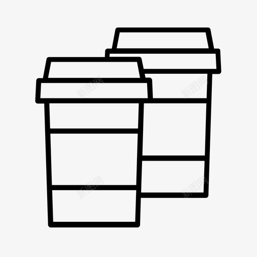 饮料咖啡杯咖啡点菜图标svg_新图网 https://ixintu.com 可重复使用的杯子 咖啡杯 咖啡点菜 外卖咖啡 饮料