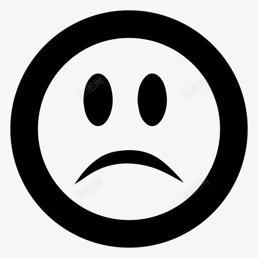 悲伤愤怒不喜欢图标svg_新图网 https://ixintu.com 不喜欢 不高兴 悲伤 愤怒 社交信息生产力 脸