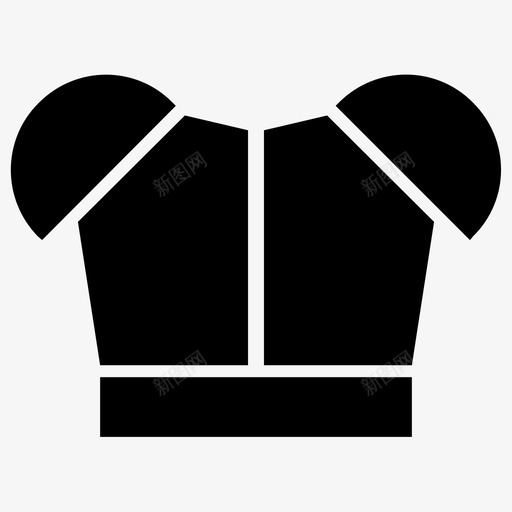 防弹衣防御装备图标svg_新图网 https://ixintu.com 中世纪火箭弹 幻想 火箭弹 装备 防弹衣 防御