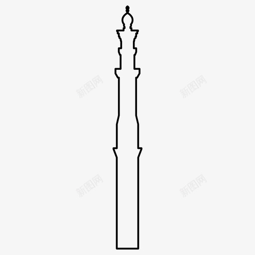 尖塔伊斯兰清真寺图标svg_新图网 https://ixintu.com 伊斯兰 图案 尖塔 斋月 清真寺