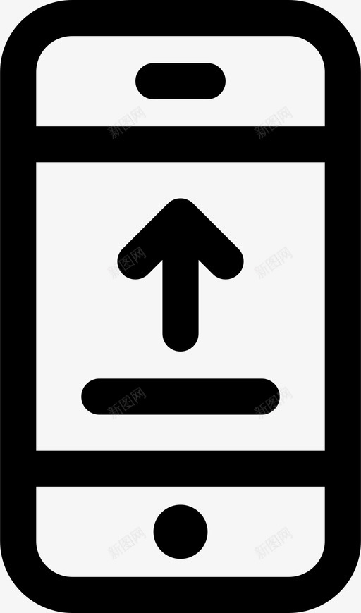 手机上传数据设备图标svg_新图网 https://ixintu.com 互联网 屏幕第2部分 手机 手机上传 数据 文件 设备