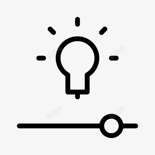 功效光线滑块图标svg_新图网 https://ixintu.com 光线 其他 功效 智能家居 滑块