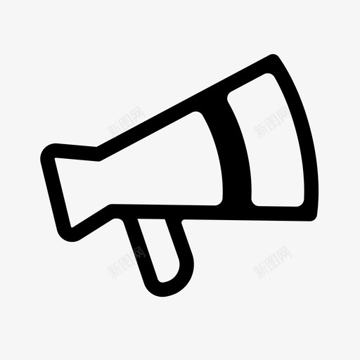 扩音器警报响亮图标svg_新图网 https://ixintu.com 响亮 扩音器 新闻 新闻媒体 现场 警报
