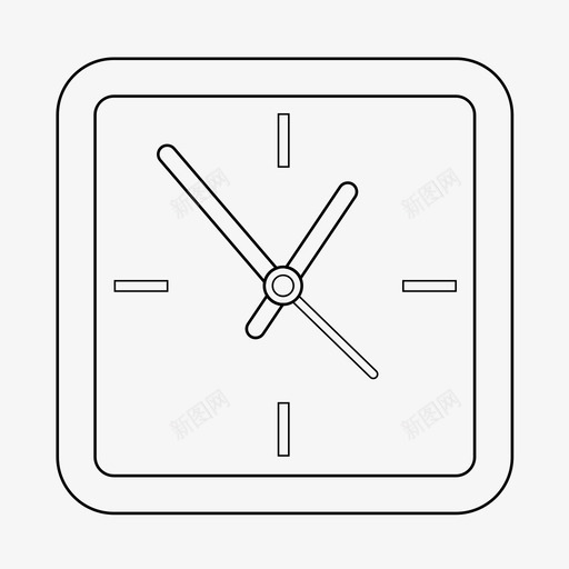 时钟复古时间图标svg_新图网 https://ixintu.com 墙壁 复古 时钟 时间
