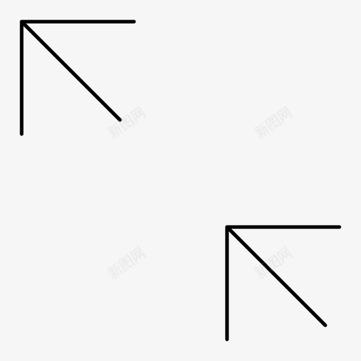 跟随左上角方向快速图标svg_新图网 https://ixintu.com 前进 导航箭头四机 左上箭头 快速 方向 跟随左上角