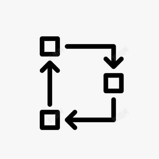 过程自动化循环图标svg_新图网 https://ixintu.com 循环 自动化 过程 顺序