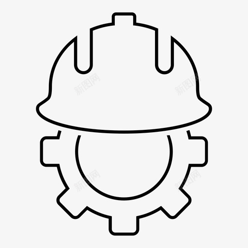 开发头盔工程设备图标svg_新图网 https://ixintu.com 工业 工业安全帽 工程 开发头盔 服务大纲 服务工程师 设备