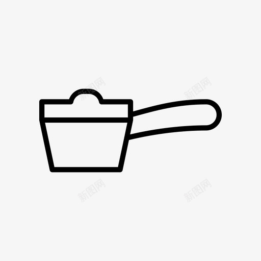 平底锅厨师食物图标svg_新图网 https://ixintu.com 厨师 厨房 平底锅 食物