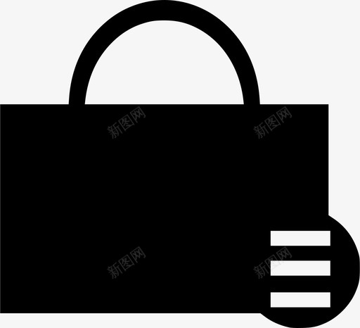 购物袋菜单钱包图标svg_新图网 https://ixintu.com 菜单 购物袋 钱包
