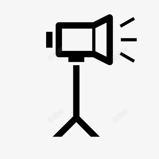 聚光灯摄像机灯摄影棚图标svg_新图网 https://ixintu.com 摄像机灯 摄影棚 聚光灯 舞台照明