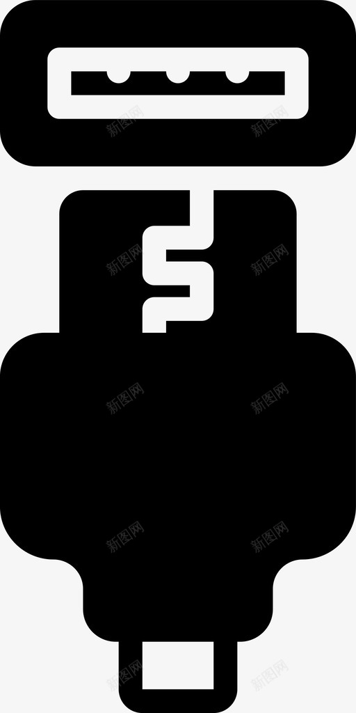 hdmi插头电缆连接器图标svg_新图网 https://ixintu.com hdmi插头 smashicons连接器电缆实心 电缆 连接器