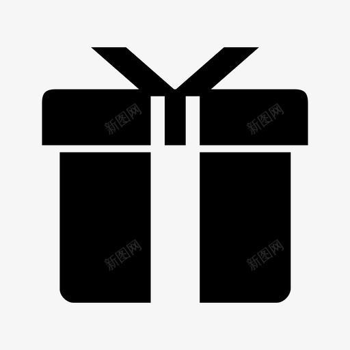 礼品蝴蝶结礼品盒图标svg_新图网 https://ixintu.com 包装礼品 包装纸 特价商品 礼品 礼品盒 蝴蝶结