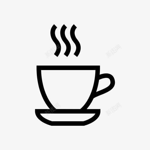 茶杯饮料热的图标svg_新图网 https://ixintu.com 杯子 热的 茶杯 饮料