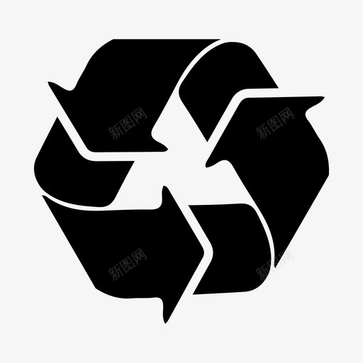 回收再加工再利用图标svg_新图网 https://ixintu.com 再利用 再加工 回收