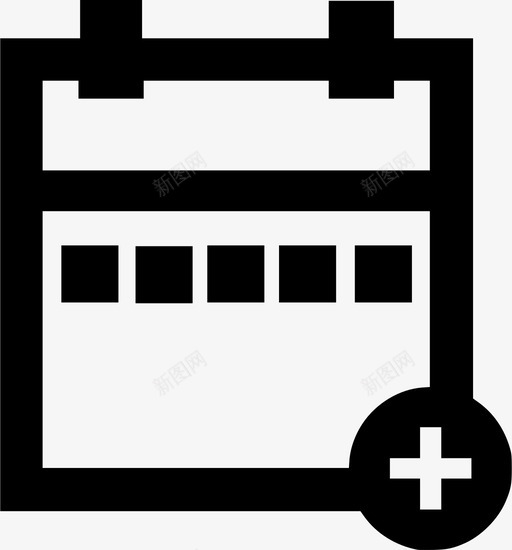 日历添加约会图标svg_新图网 https://ixintu.com 日历 日期 日程表 添加 约会