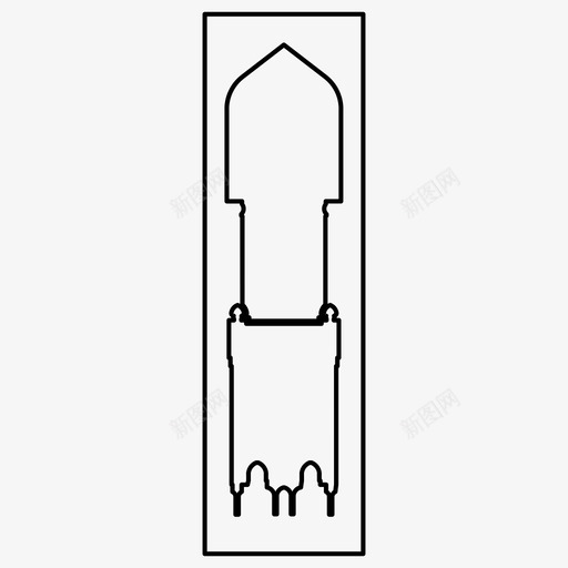 伊斯兰图案清真寺斋月图标svg_新图网 https://ixintu.com 伊斯兰图案 图案 斋月 清真寺 窗户