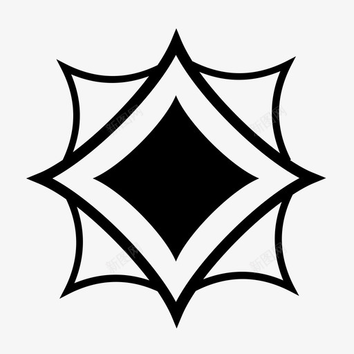 星星高光反光图标svg_新图网 https://ixintu.com 反光 发光 星星 闪亮 高光