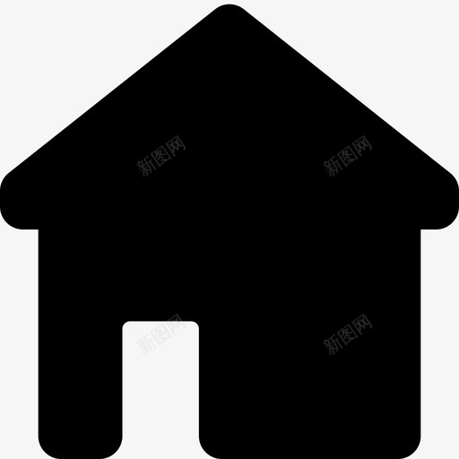 家浏览器建筑图标svg_新图网 https://ixintu.com 基本的固体集合 家 建筑 房子 浏览器 网络