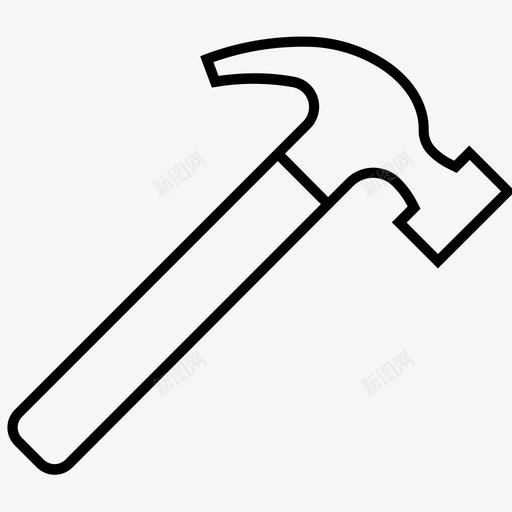 锤子建筑自己动手图标svg_新图网 https://ixintu.com 工具 建筑 自己动手 锤子 锤子收藏