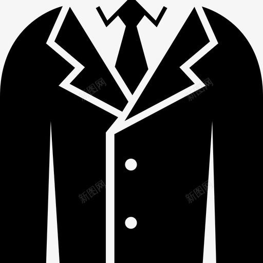 西装衣服外套图标svg_新图网 https://ixintu.com 优雅 外套 正式 衣服 西装