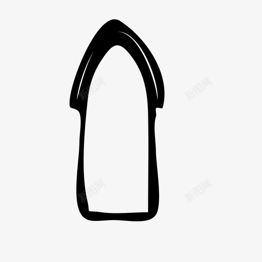 拱门素描建筑历史图标svg_新图网 https://ixintu.com 伊斯兰 历史 图案 建筑 拱门 拱门素描