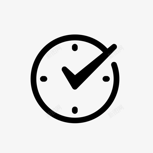 准时打卡送货图标svg_新图网 https://ixintu.com 准时 定时 打卡 迷你图标set2商务店财务 送货
