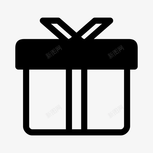 礼品蝴蝶结礼品盒图标svg_新图网 https://ixintu.com 包装礼品 包装纸 特价商品 礼品 礼品盒 蝴蝶结