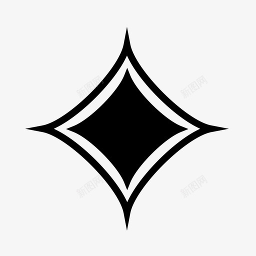 星星高光反光图标svg_新图网 https://ixintu.com 反光 发光 星星 闪亮 高光