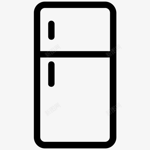 冰箱食品储藏室冷冻室图标svg_新图网 https://ixintu.com 冰箱 冷冻室 食品储藏室