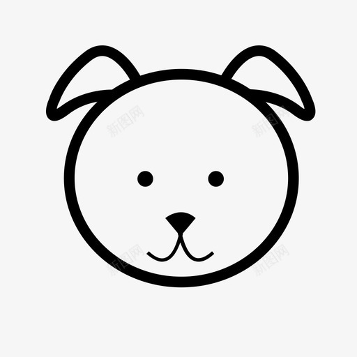 狗动物小狗图标svg_新图网 https://ixintu.com 动物 小狗 狗