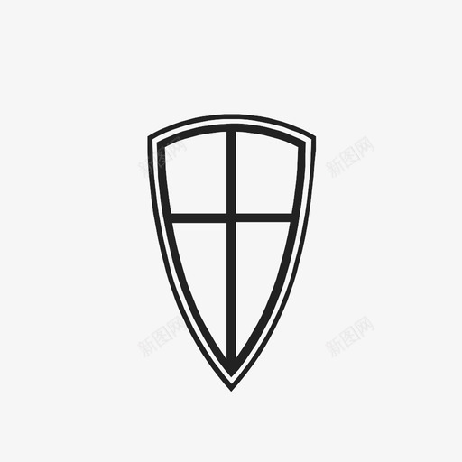 盾牌盔甲武器图标svg_新图网 https://ixintu.com 武器 盔甲 盾牌