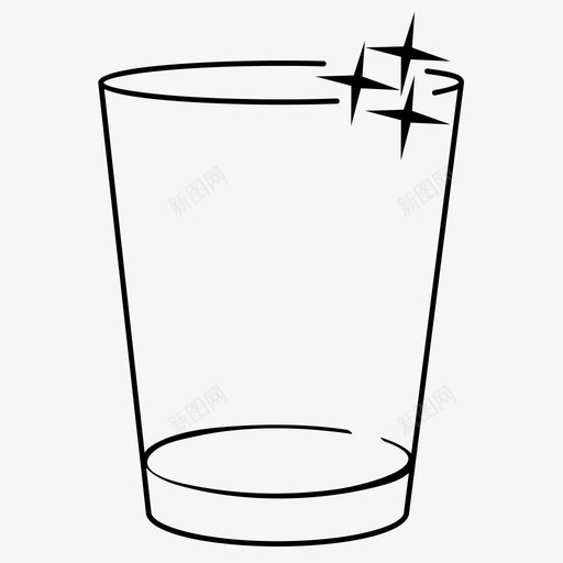 闪亮的玻璃盘子饮用水玻璃图标svg_新图网 https://ixintu.com 发光玻璃 水玻璃 盘子 闪亮的玻璃 饮用水玻璃