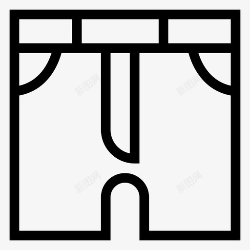 牛仔裤紧身裤子图标svg_新图网 https://ixintu.com 牛仔裤 电线 紧身 裤子 警告 购物电子商务线图标